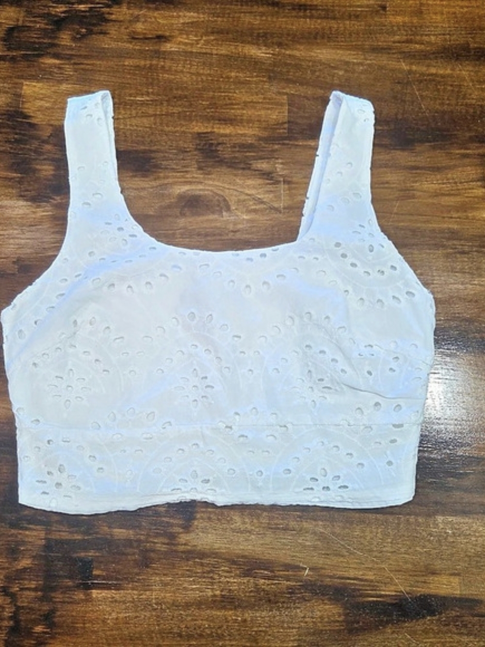 Joie White Eyelet Crop Top Size XS Like New
